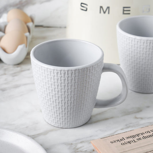 Olivia Stoneware Mug - White