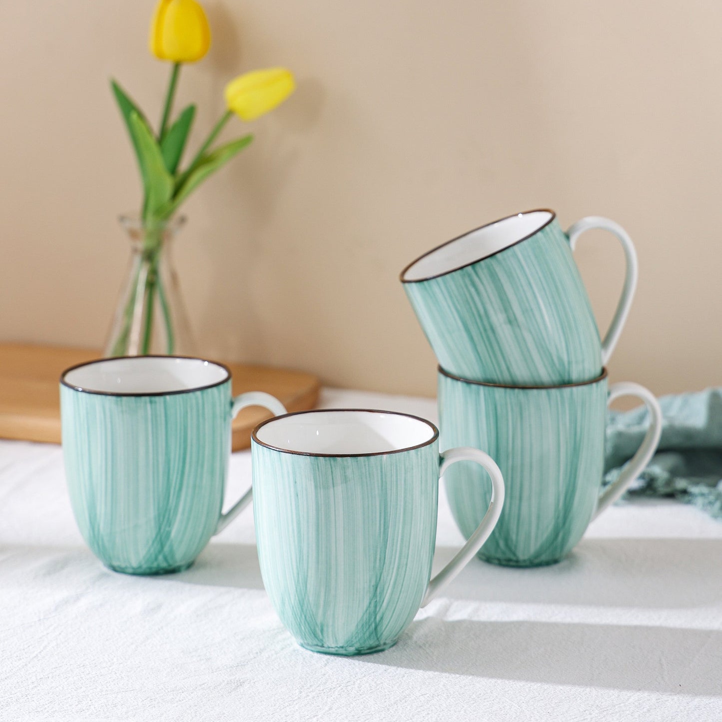 Esmeralda Porcelain Dinnerware Set - Light Green
