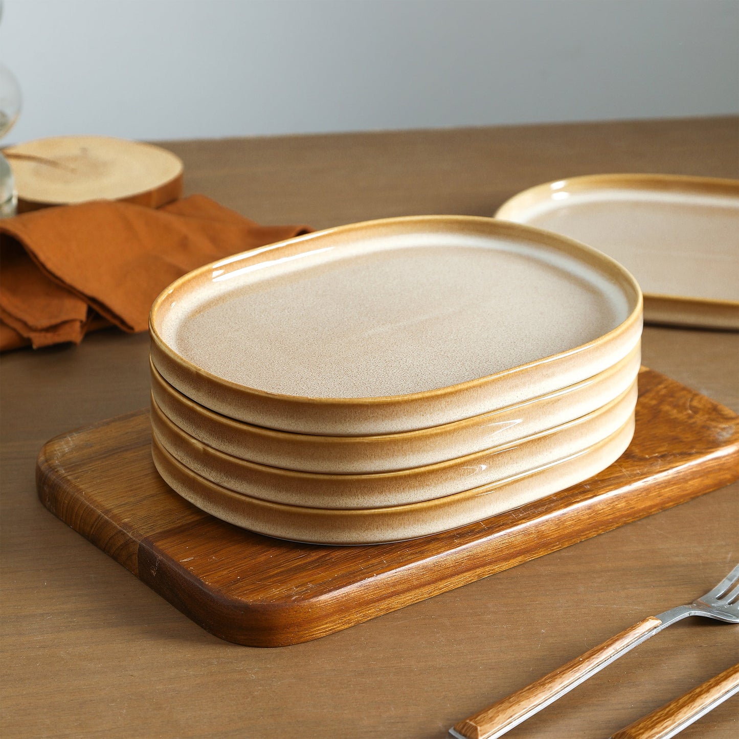 Cairo Stoneware Dinnerware Set - Sand