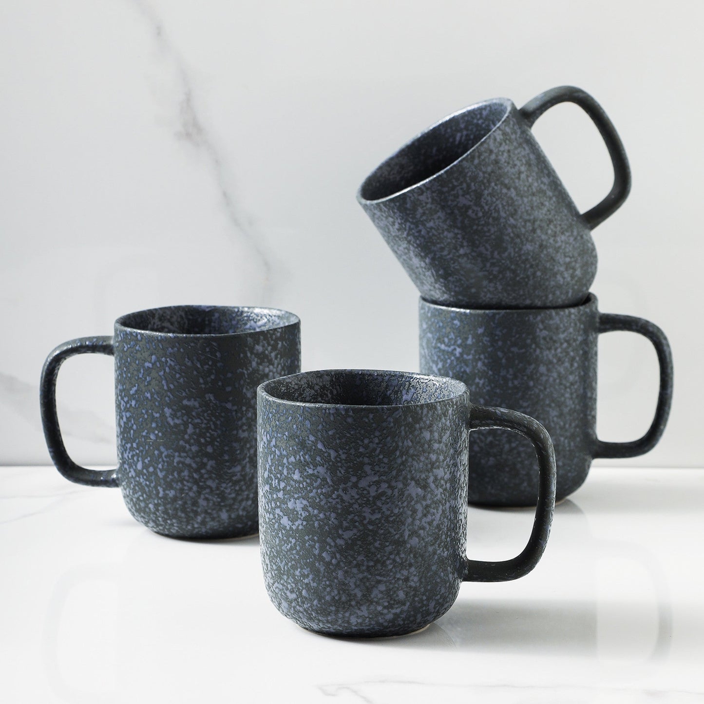 Tom Stoneware Mug - Gray And Blue Reflection