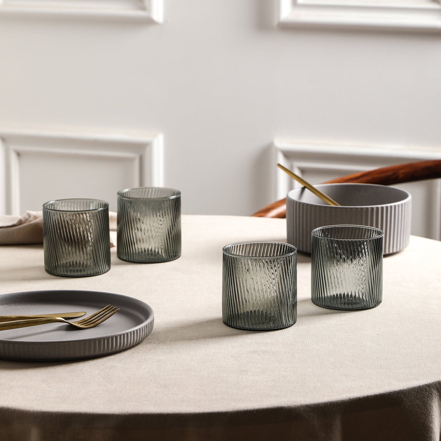 Haven Borosilicate Glass Glass Set - Grey