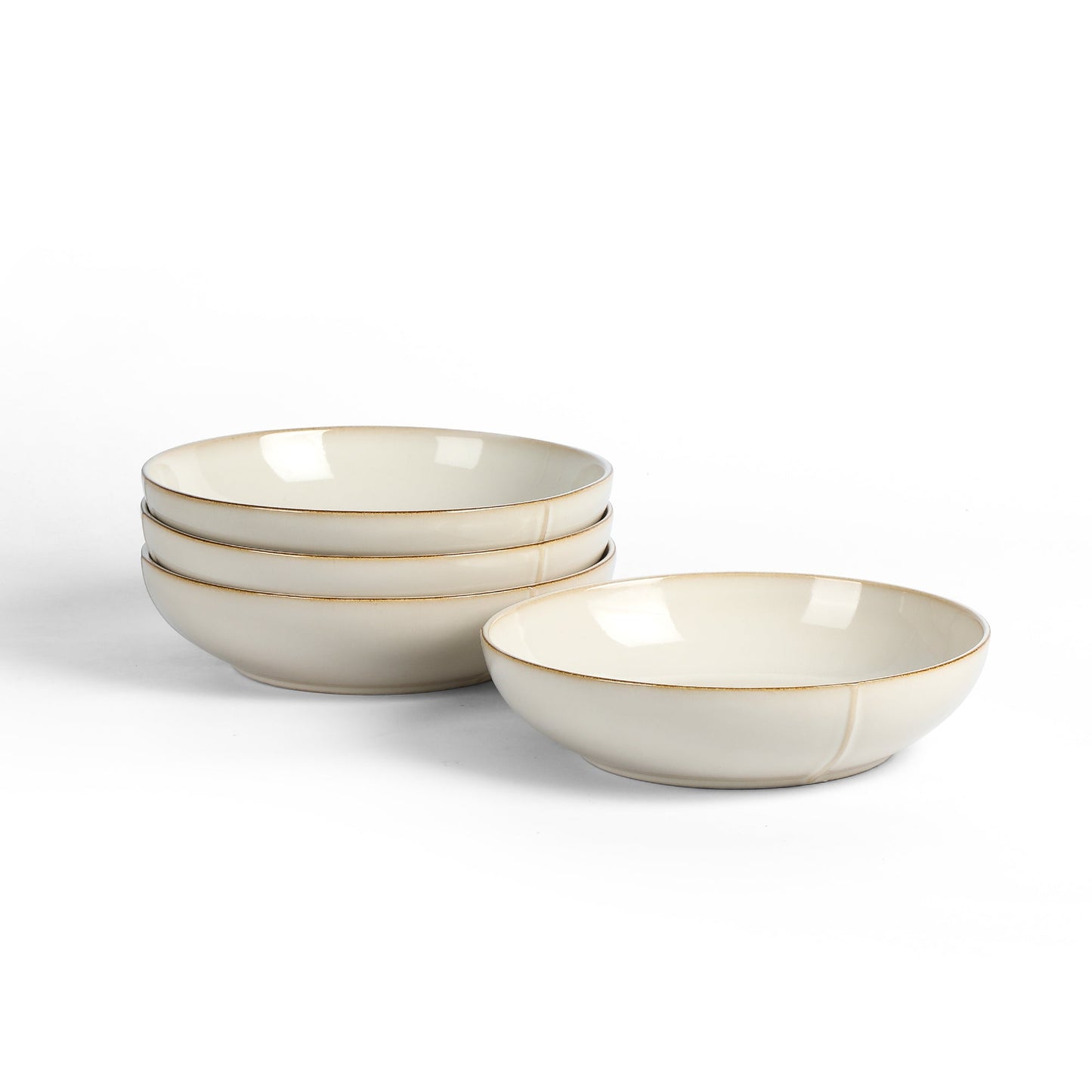 Infinity Stoneware Pasta Bowl Set - Beige